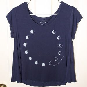 American Eagle Soft and Sexy Blue Moon Blouse